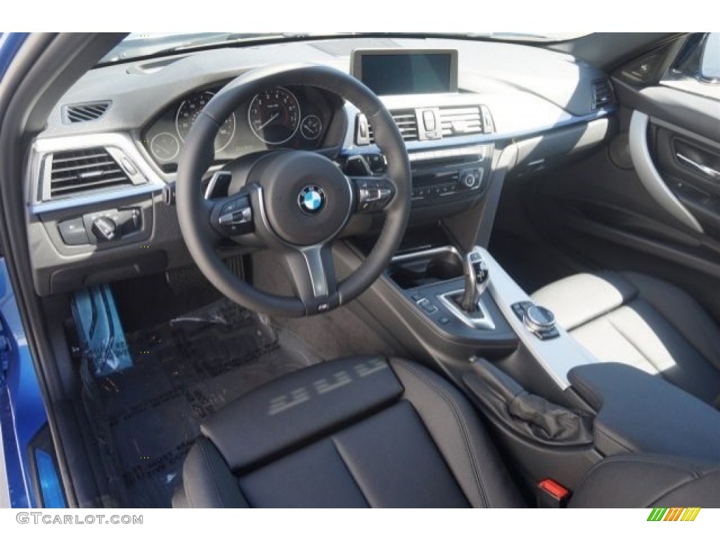 Black Interior 2015 BMW 3 Series 335i Sedan Photo #97588475