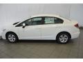 2014 White Orchid Pearl Honda Civic LX Sedan  photo #4