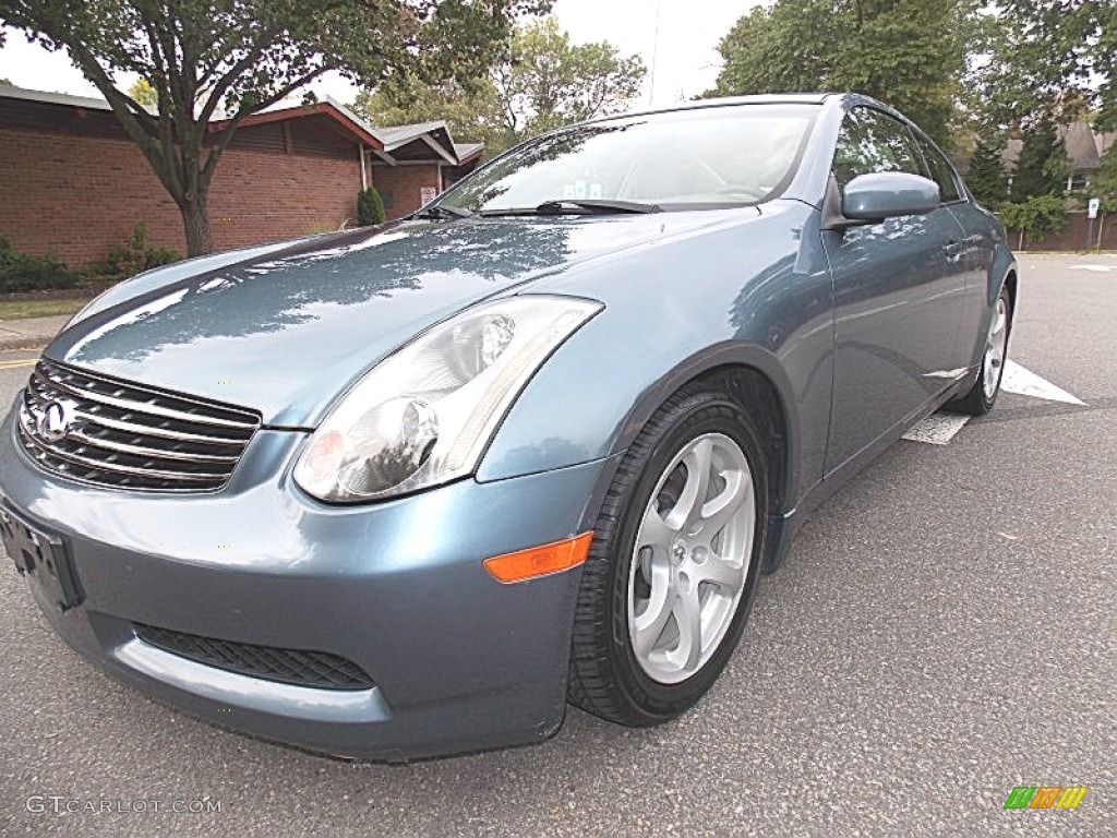 2005 G 35 Coupe - Lakeshore Slate Blue / Wheat photo #1