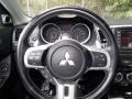 2010 Mitsubishi Lancer Evolution Black Leather/Sueded Fabric Interior Steering Wheel Photo