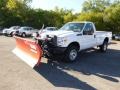 Oxford White - F350 Super Duty XL Regular Cab 4x4 Plow Truck Photo No. 2