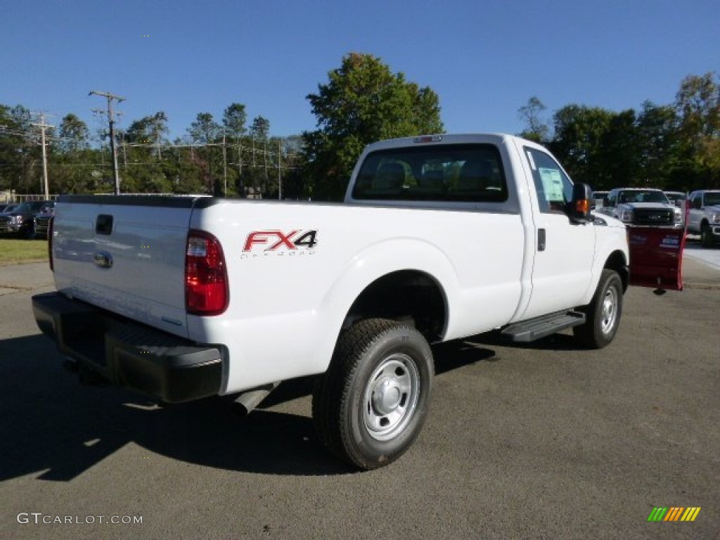 Oxford White 2015 Ford F350 Super Duty XL Regular Cab 4x4 Plow Truck Exterior Photo #97592704