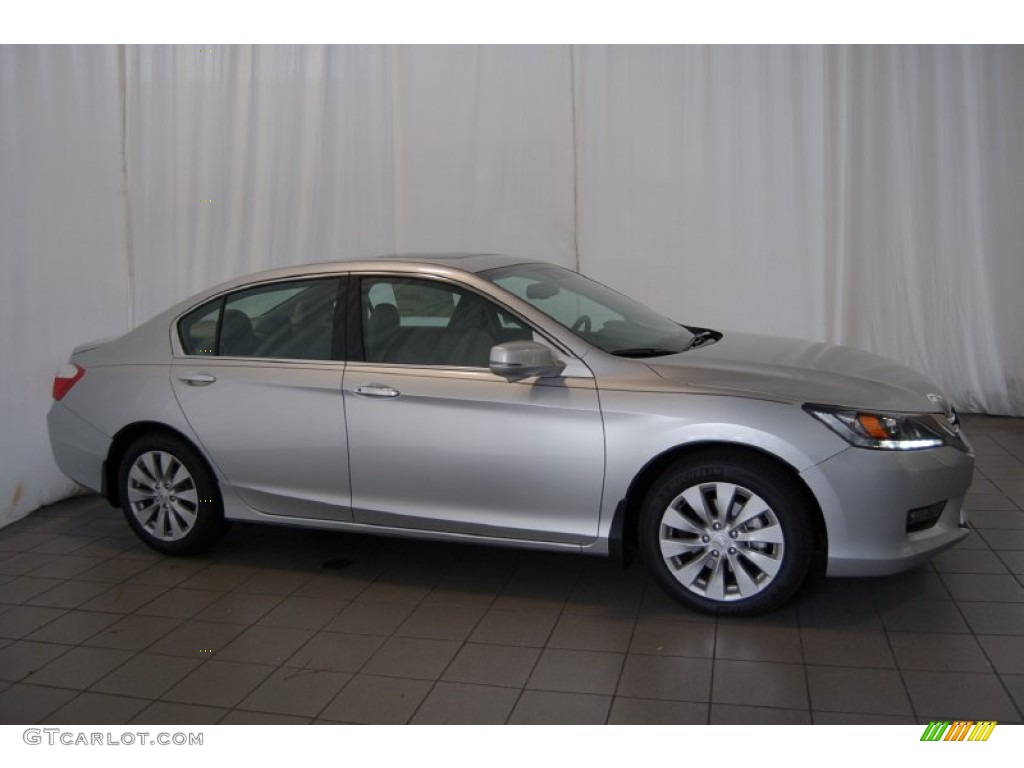 2014 Accord EX-L V6 Sedan - Alabaster Silver Metallic / Gray photo #5