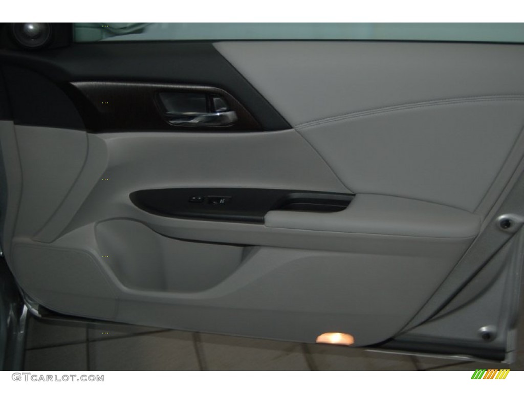 2014 Accord EX-L V6 Sedan - Alabaster Silver Metallic / Gray photo #27