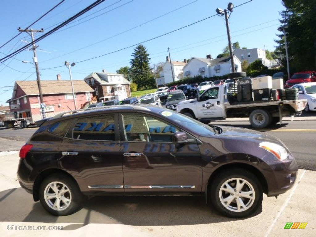 2011 Rogue S AWD - Black Amethyst / Black photo #4