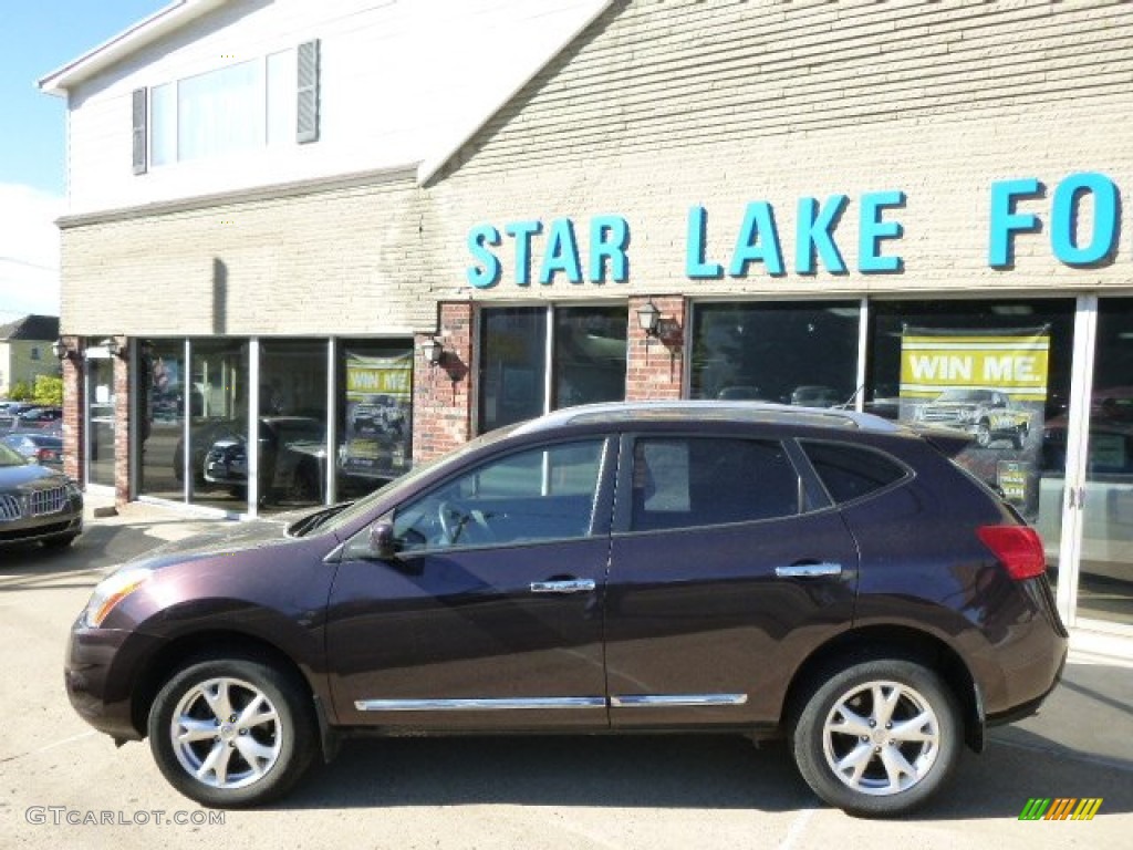 2011 Rogue S AWD - Black Amethyst / Black photo #7