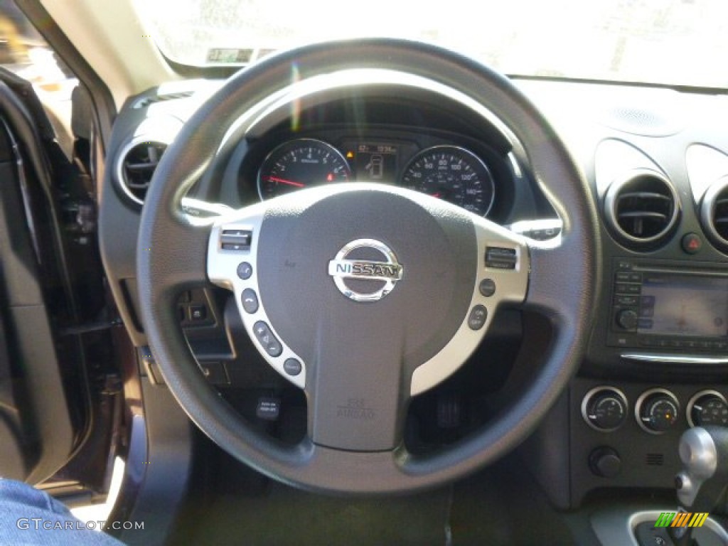 2011 Rogue S AWD - Black Amethyst / Black photo #18