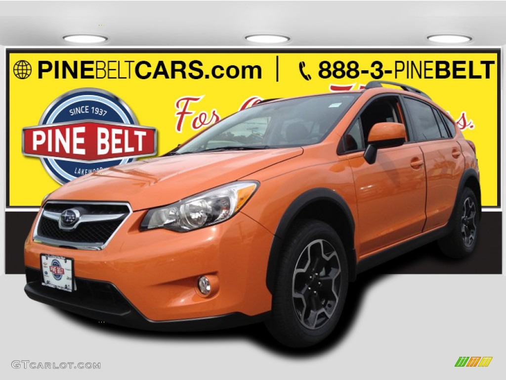2014 XV Crosstrek 2.0i Limited - Tangerine Orange Pearl / Black photo #1