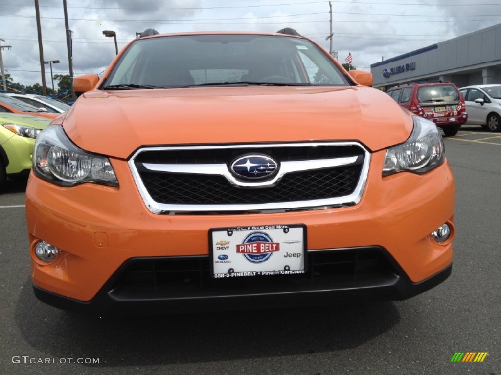 2014 XV Crosstrek 2.0i Limited - Tangerine Orange Pearl / Black photo #2