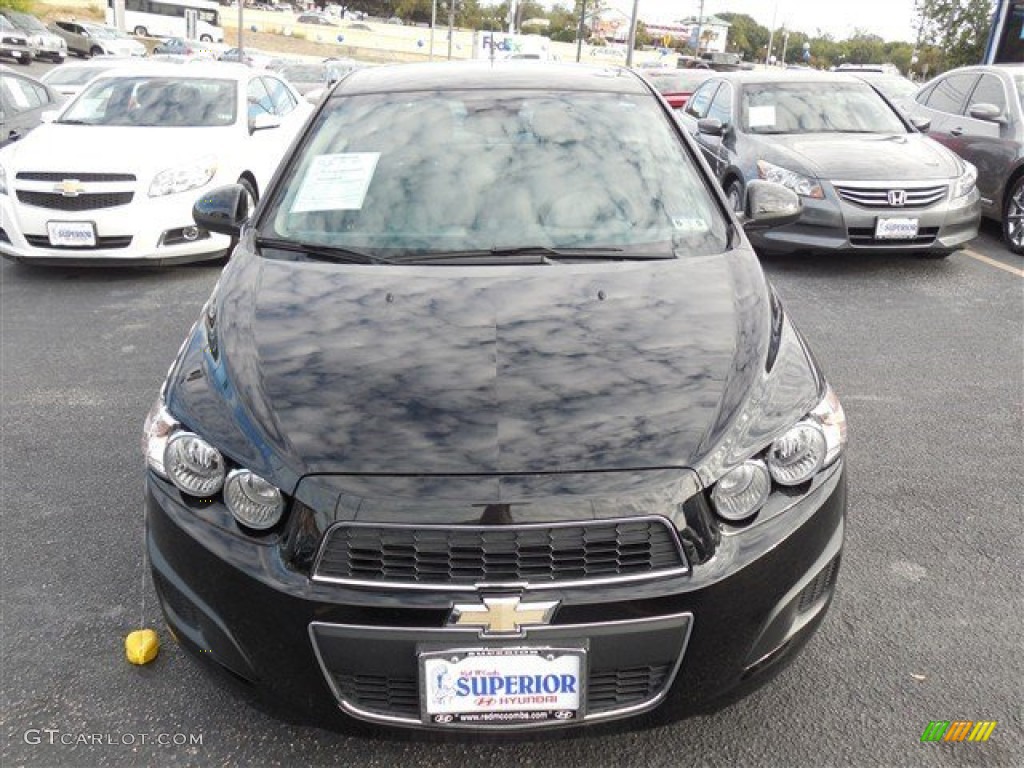 2012 Sonic LS Sedan - Black / Jet Black/Dark Titanium photo #2