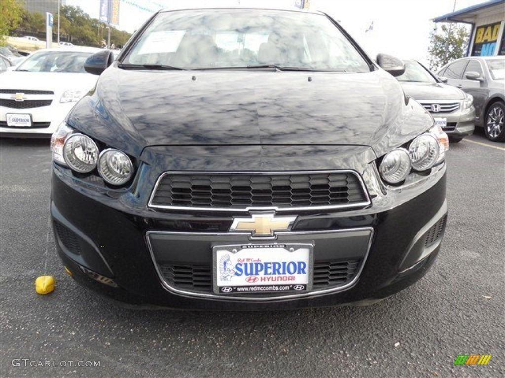 2012 Sonic LS Sedan - Black / Jet Black/Dark Titanium photo #3