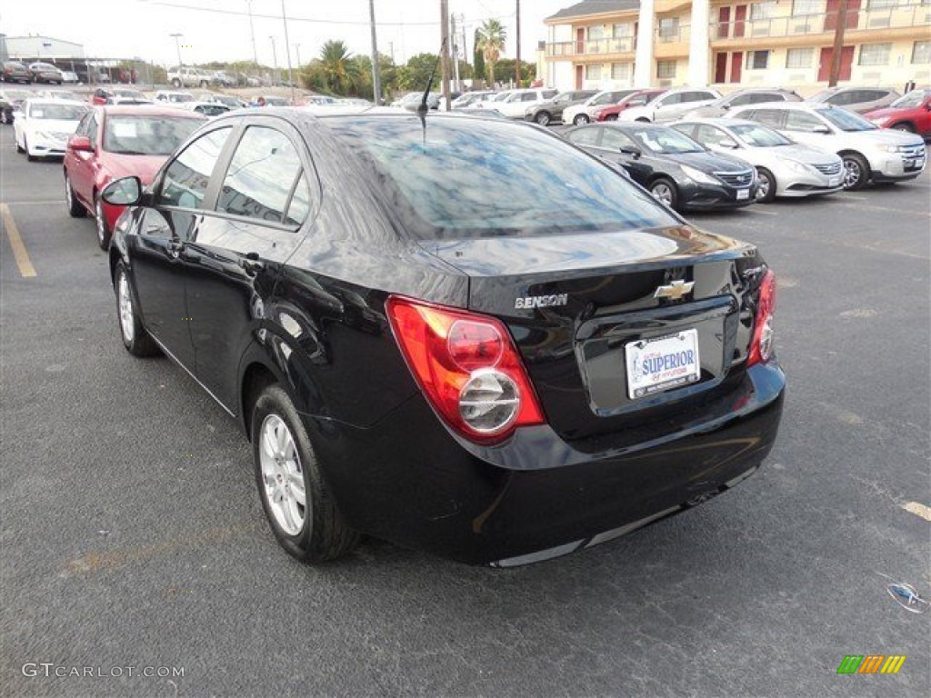 2012 Sonic LS Sedan - Black / Jet Black/Dark Titanium photo #7