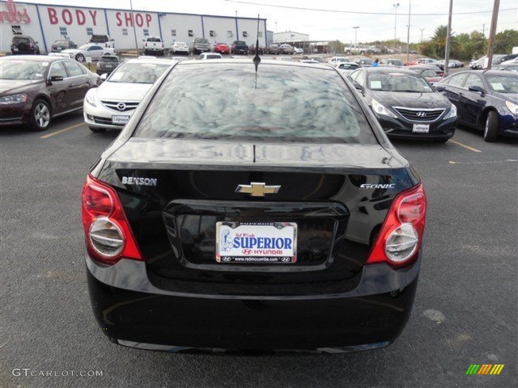 2012 Sonic LS Sedan - Black / Jet Black/Dark Titanium photo #8