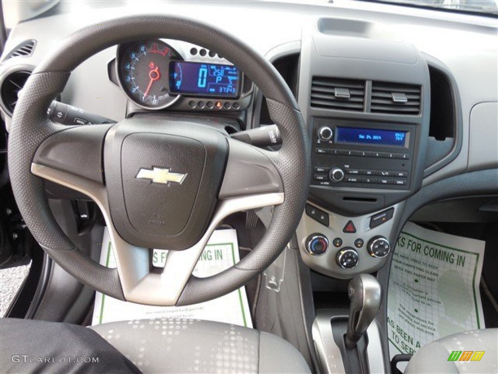 2012 Sonic LS Sedan - Black / Jet Black/Dark Titanium photo #17