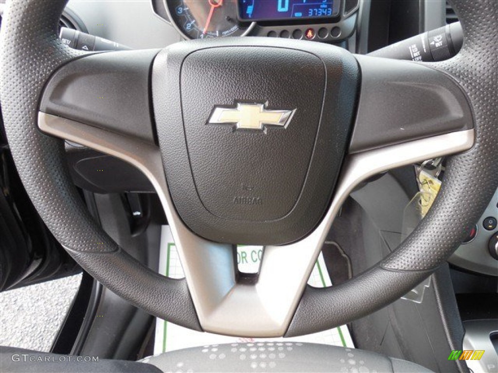 2012 Sonic LS Sedan - Black / Jet Black/Dark Titanium photo #18