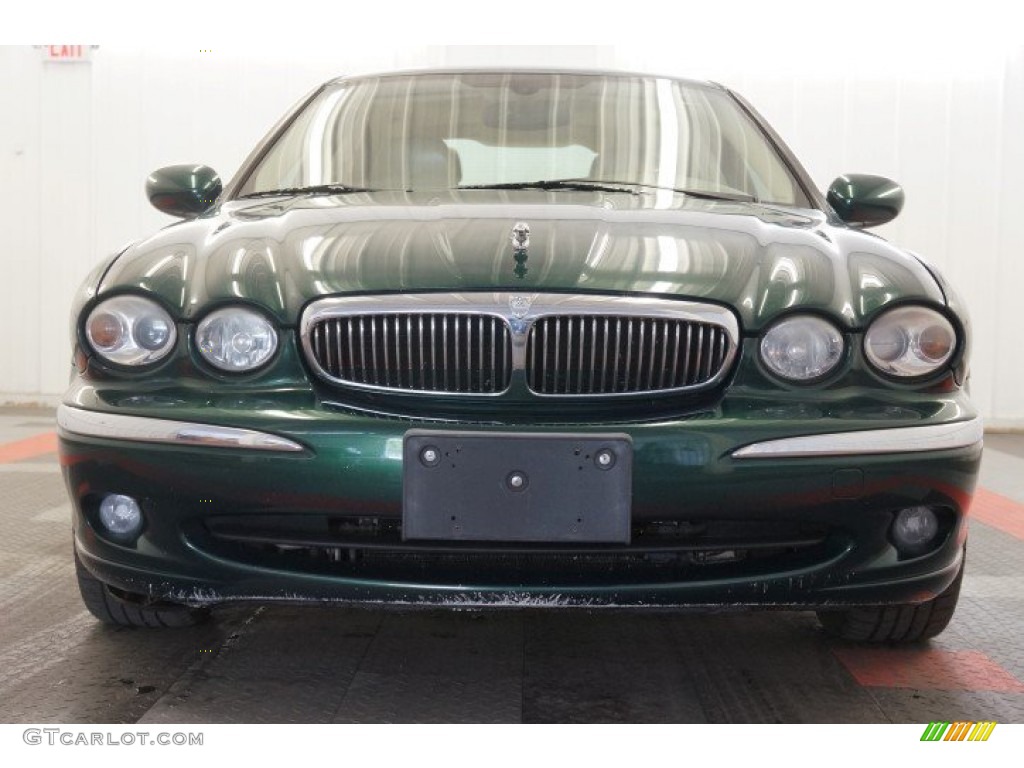 2004 X-Type 3.0 - Jaguar Racing Green Metallic / Champagne photo #4
