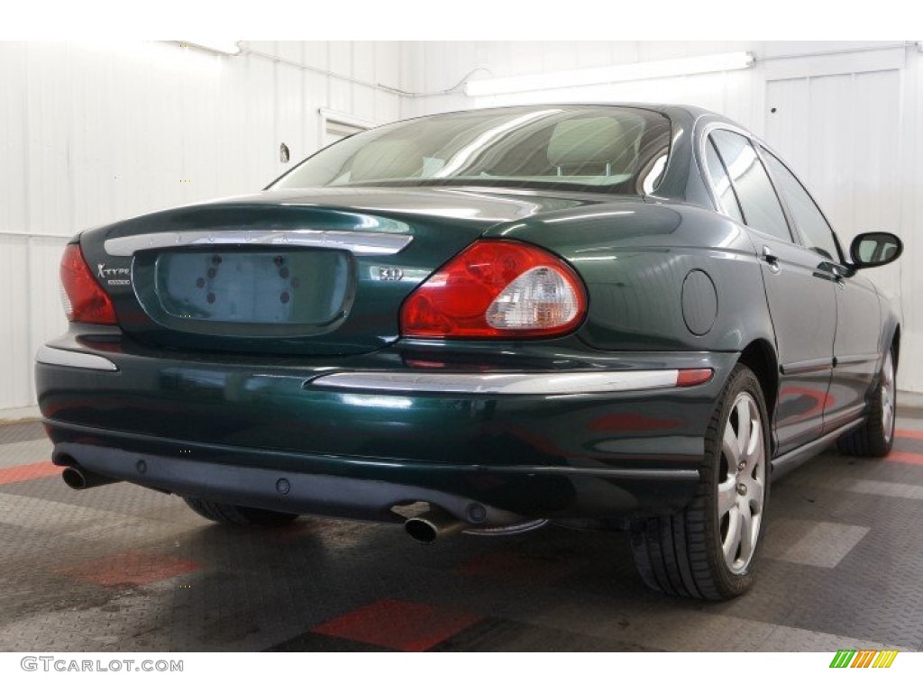 2004 X-Type 3.0 - Jaguar Racing Green Metallic / Champagne photo #8