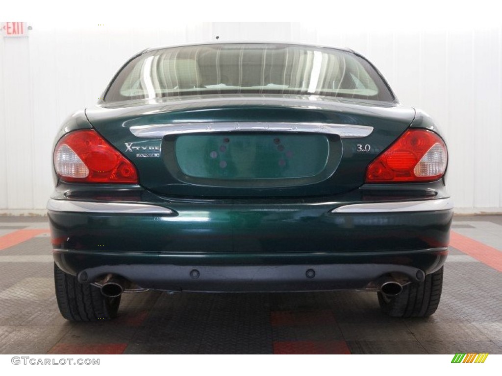 2004 X-Type 3.0 - Jaguar Racing Green Metallic / Champagne photo #9