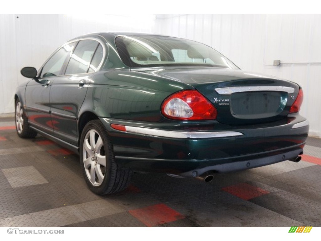 2004 X-Type 3.0 - Jaguar Racing Green Metallic / Champagne photo #10