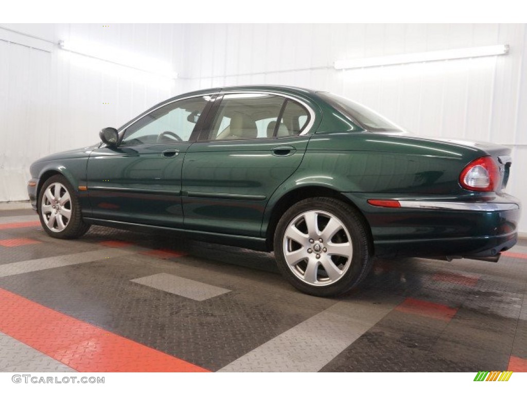 2004 X-Type 3.0 - Jaguar Racing Green Metallic / Champagne photo #11
