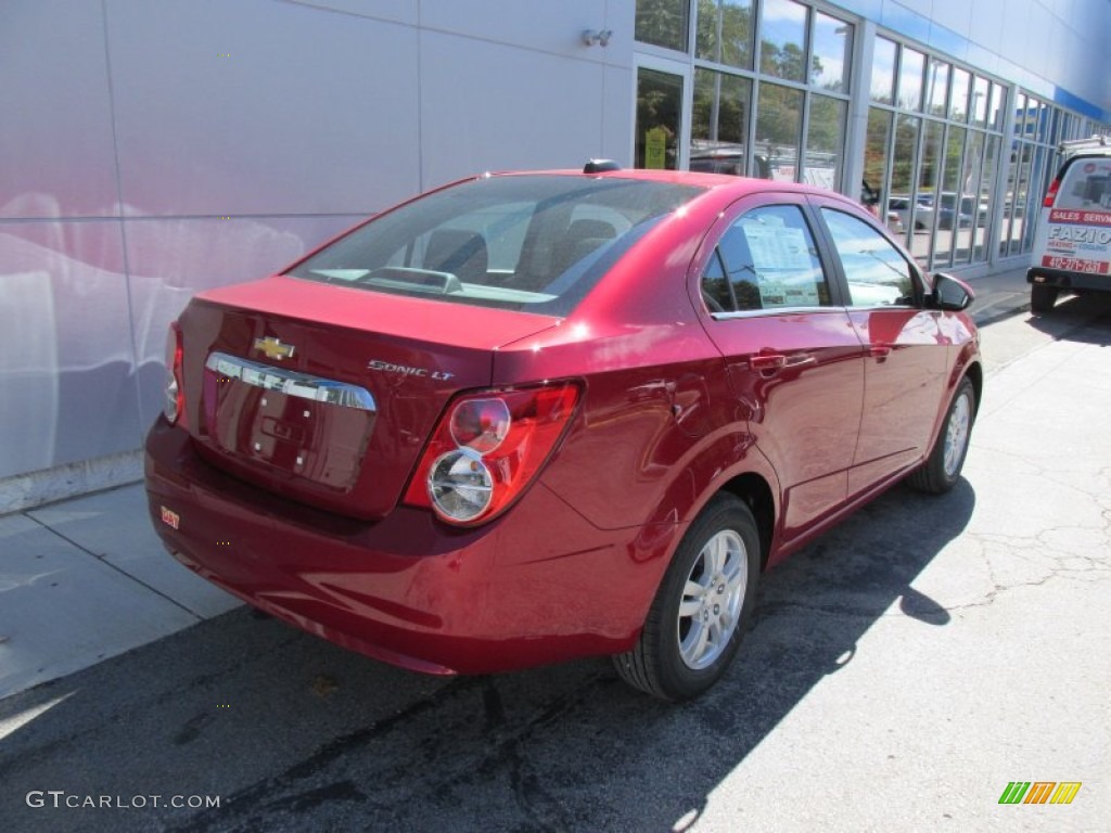 Crystal Red Tintcoat 2015 Chevrolet Sonic LT Sedan Exterior Photo #97601791