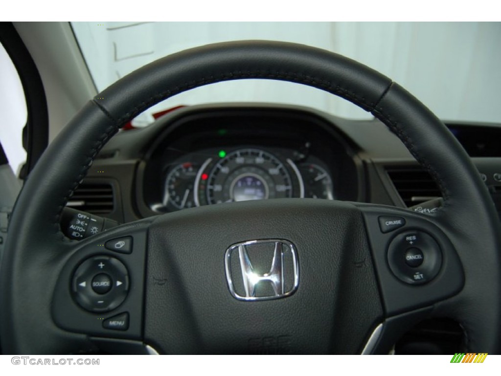 2014 CR-V EX-L AWD - White Diamond Pearl / Black photo #20