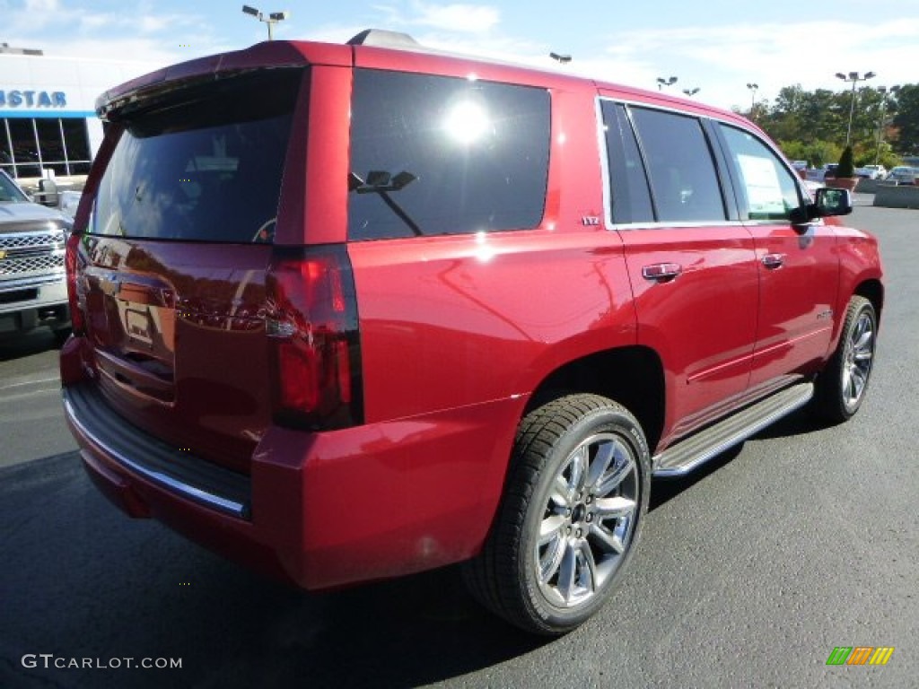 2015 Tahoe LTZ 4WD - Crystal Red Tintcoat / Cocoa/Dune photo #4