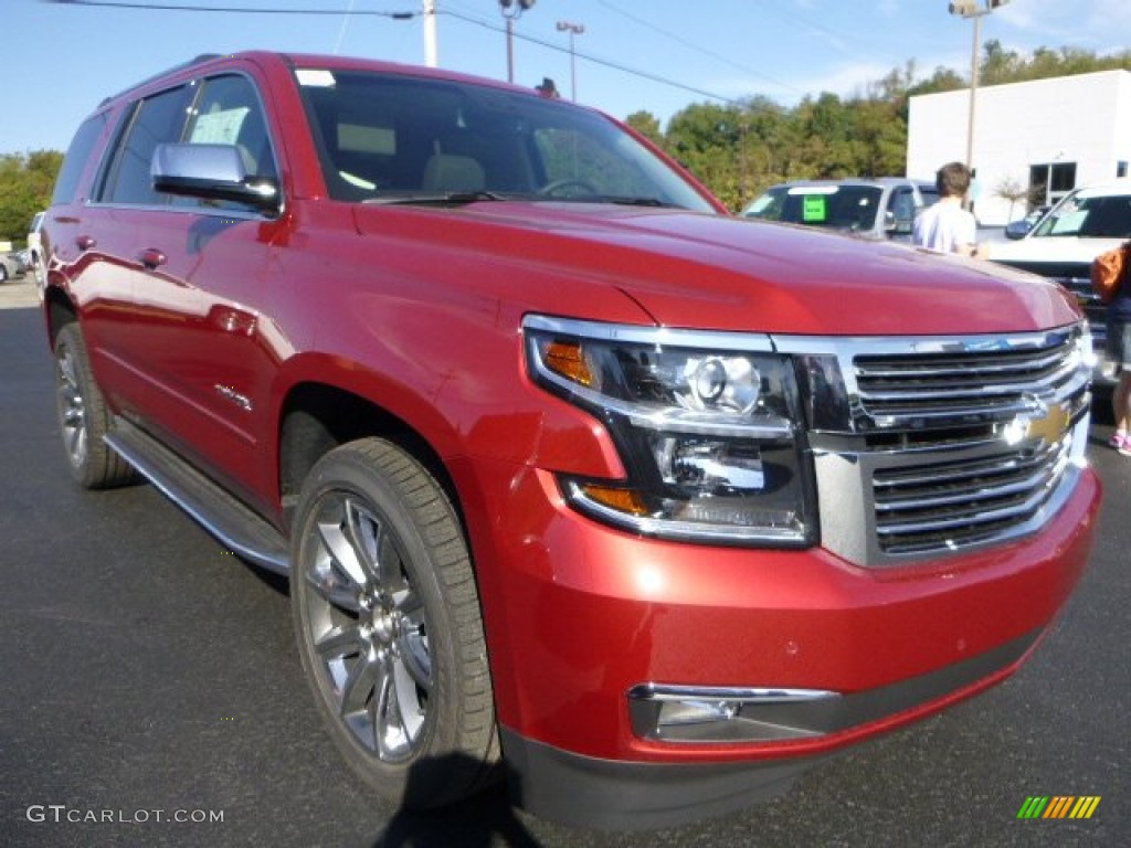 2015 Tahoe LTZ 4WD - Crystal Red Tintcoat / Cocoa/Dune photo #6