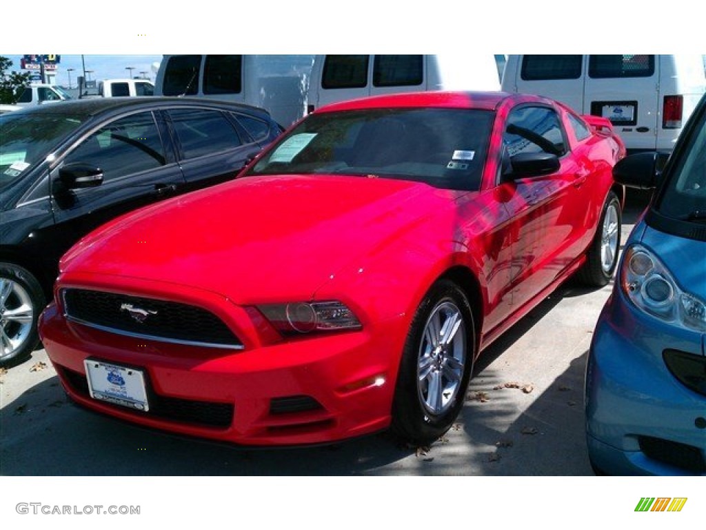 2014 Mustang V6 Coupe - Race Red / Charcoal Black photo #9