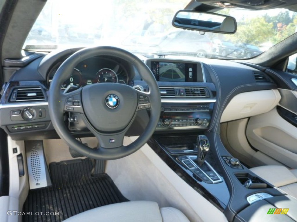 BMW Individual Champagne Interior 2014 BMW 6 Series 650i xDrive Gran Coupe Photo #97611169