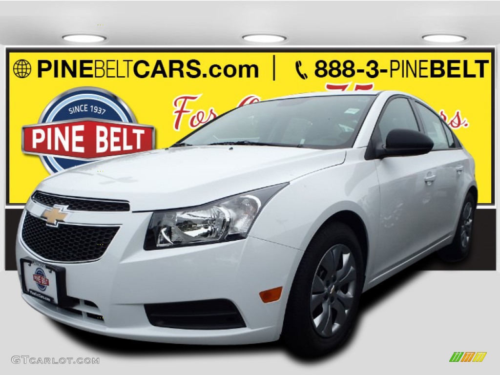 2014 Cruze LS - Summit White / Jet Black/Medium Titanium photo #1