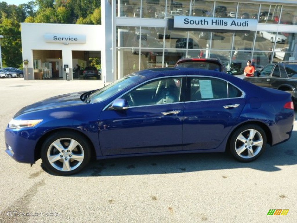 2011 TSX Sedan - Vortex Blue Pearl / Ebony photo #2