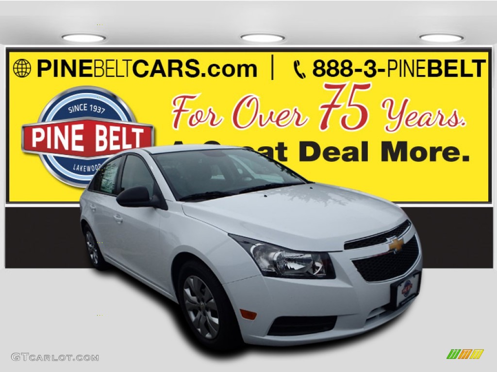 2014 Cruze LS - Summit White / Jet Black/Medium Titanium photo #1