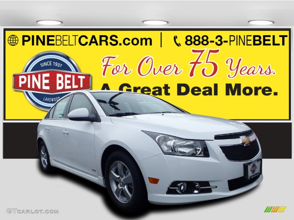 2014 Cruze LT - Summit White / Jet Black/Sport Red photo #1