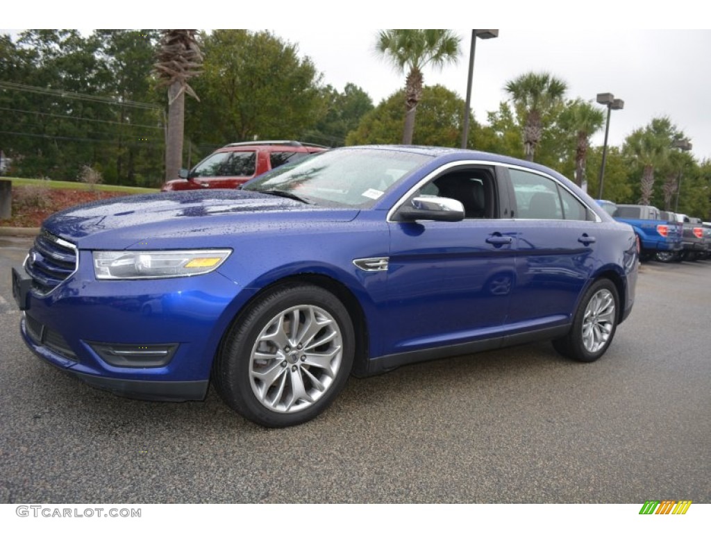 2014 Taurus Limited - Deep Impact Blue / Charcoal Black photo #6