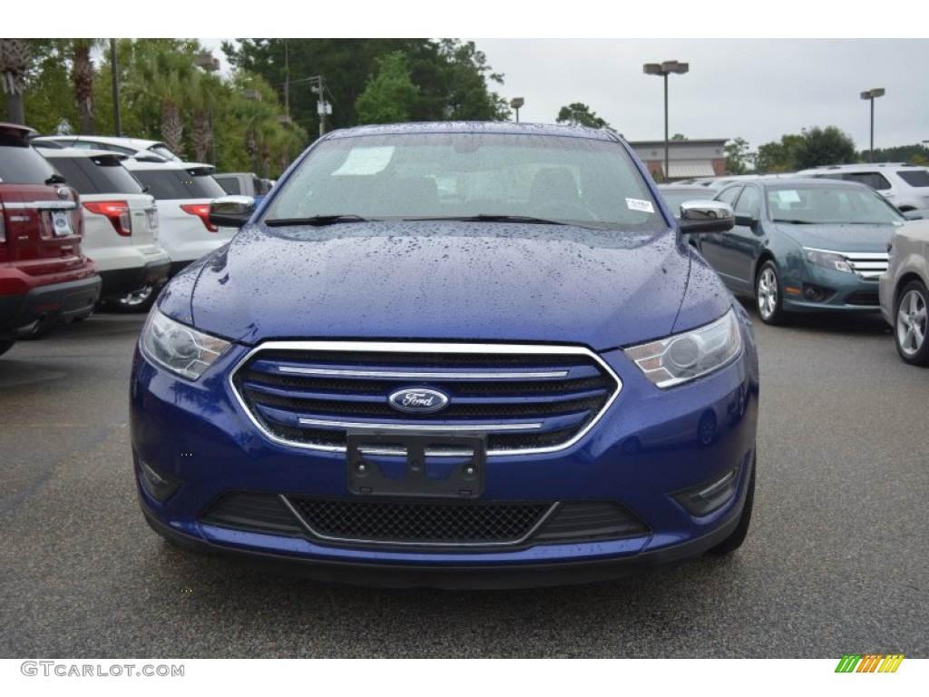 2014 Taurus Limited - Deep Impact Blue / Charcoal Black photo #8