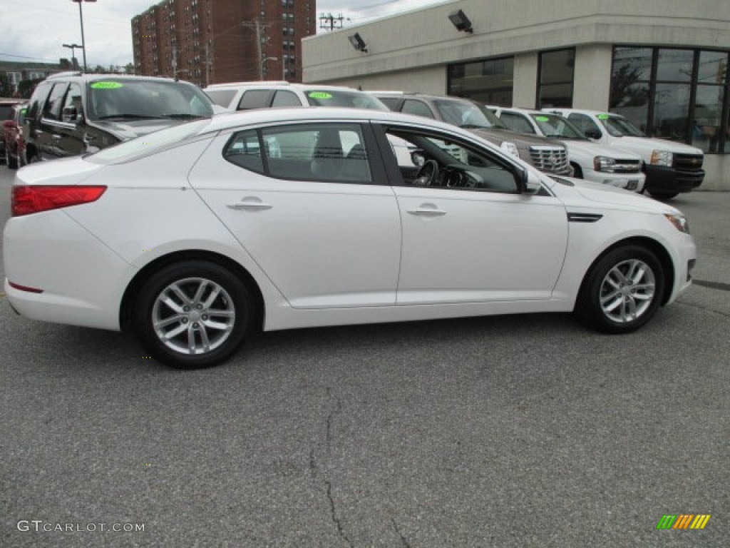 2013 Optima LX - Snow White Pearl / Beige photo #7