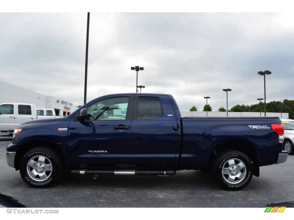 2008 Tundra SR5 Double Cab 4x4 - Blue Streak Metallic / Graphite Gray photo #5