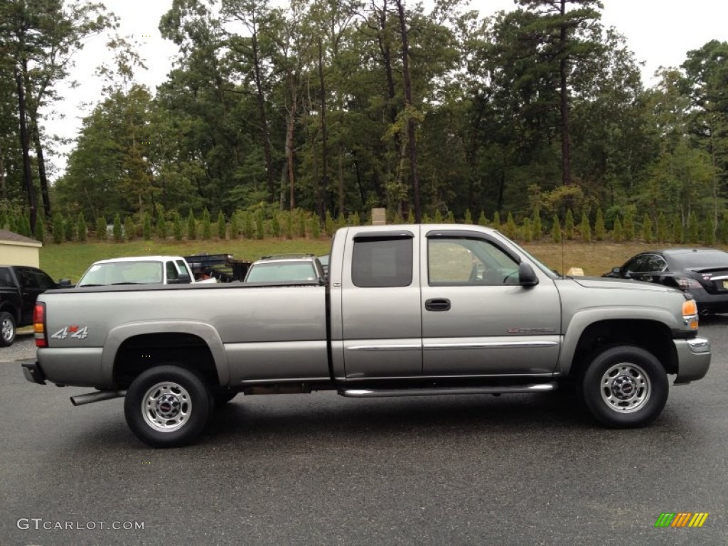 2006 Sierra 2500HD SLE Extended Cab 4x4 - Steel Gray Metallic / Dark Pewter photo #8