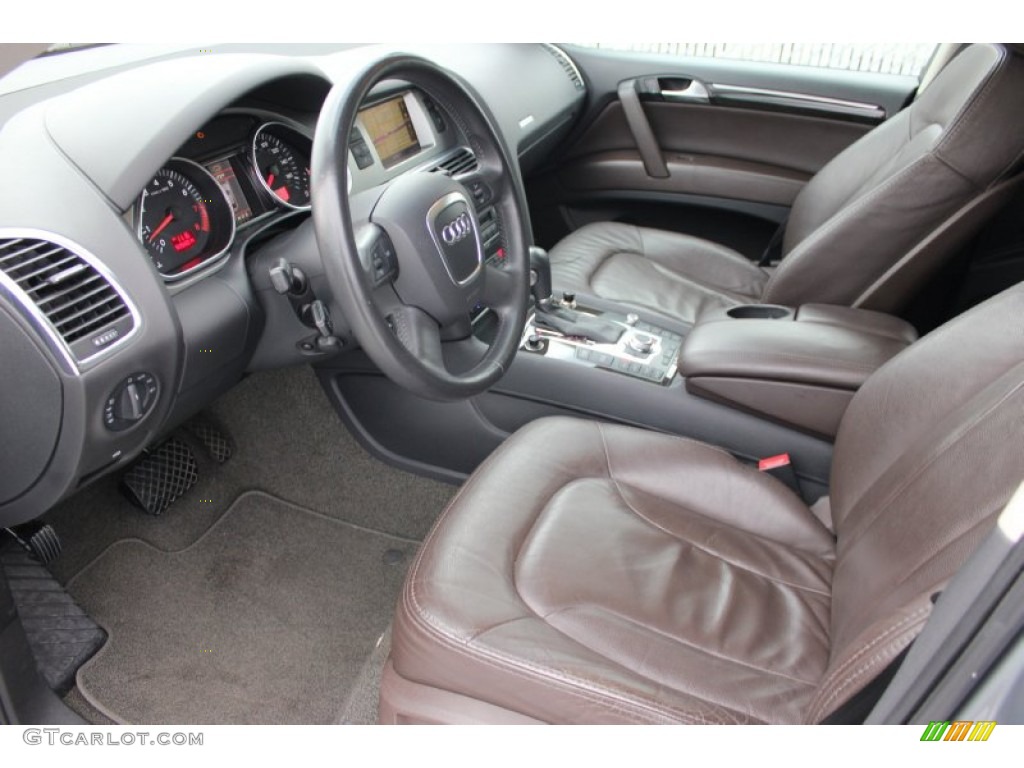 Espresso Brown Interior 2007 Audi Q7 4.2 quattro Photo #97616890