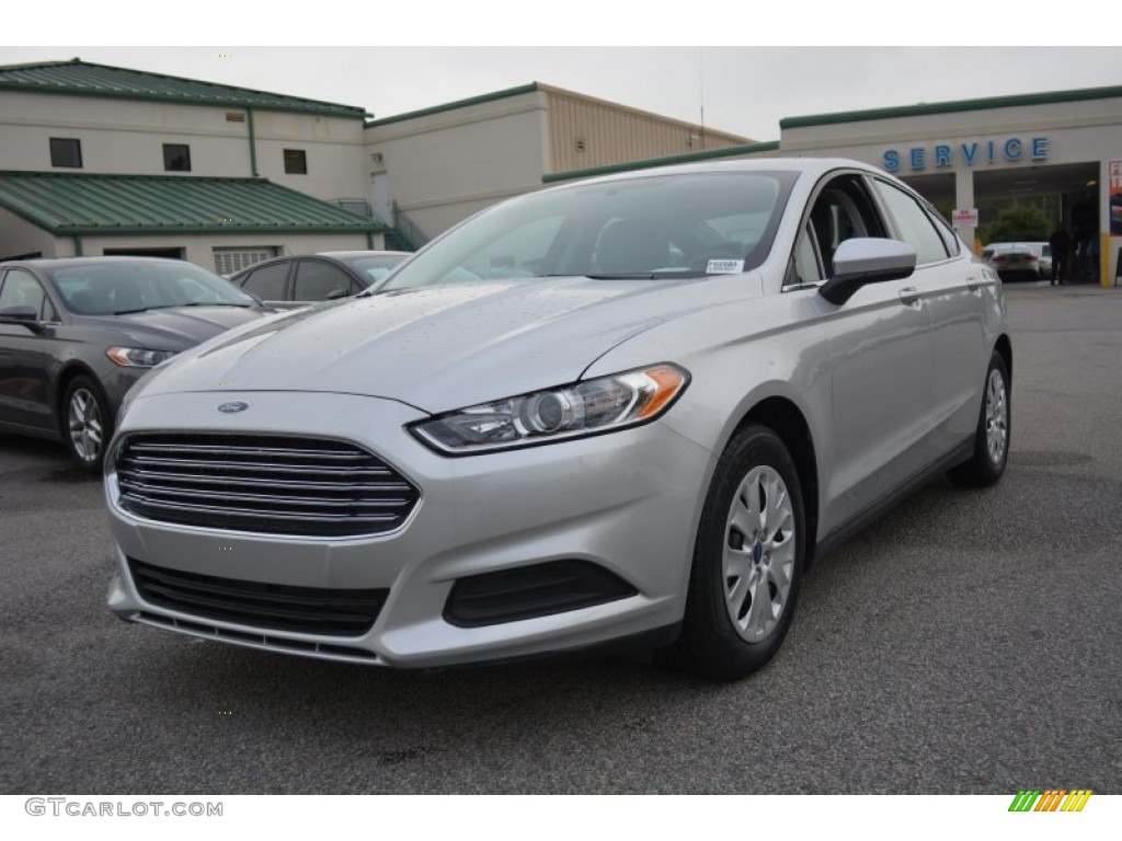 2013 Fusion S - Ingot Silver Metallic / Earth Gray photo #7