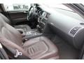 2007 Audi Q7 Espresso Brown Interior Front Seat Photo