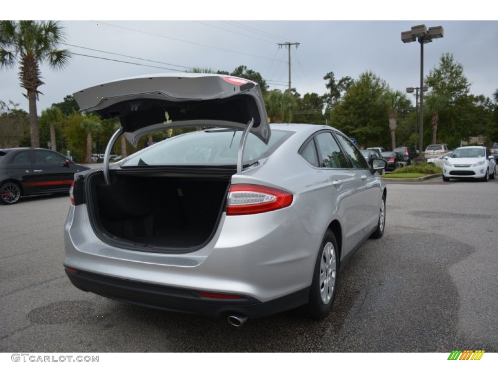 2013 Fusion S - Ingot Silver Metallic / Earth Gray photo #21