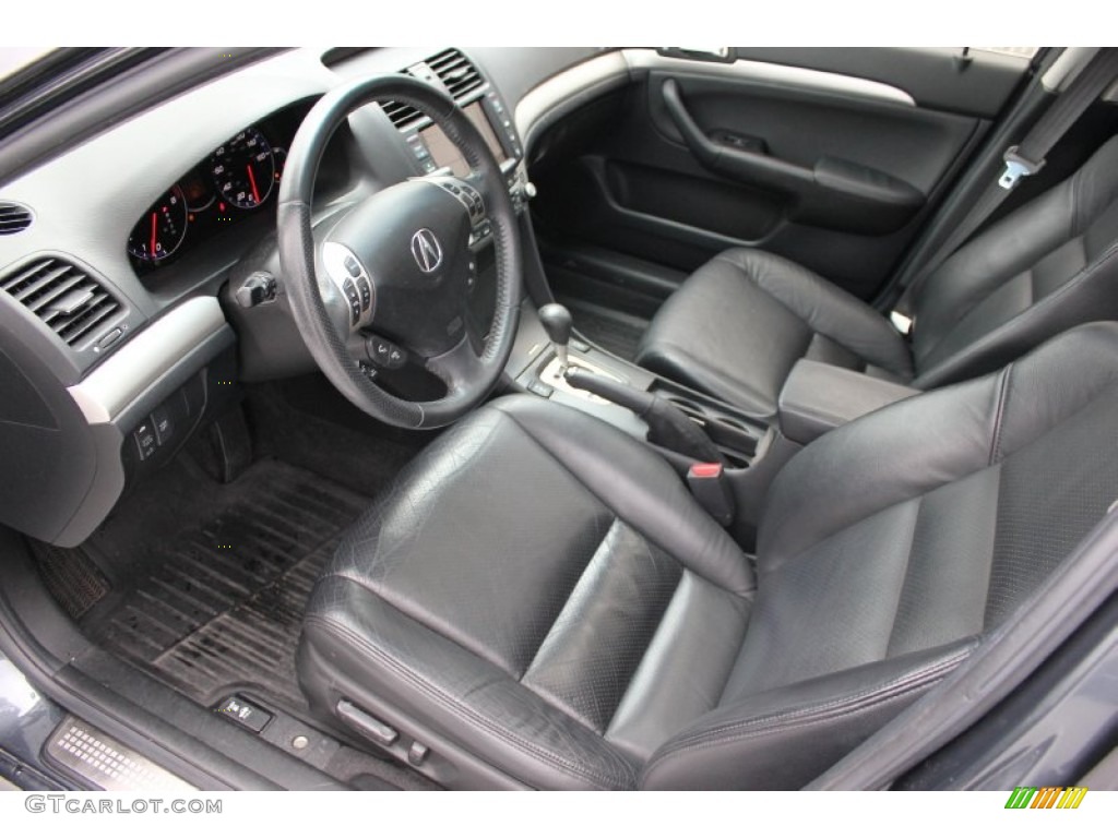 Ebony Interior 2008 Acura TSX Sedan Photo #97617934