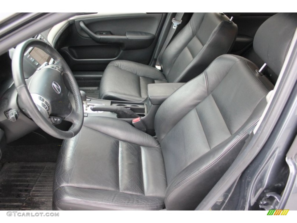 Ebony Interior 2008 Acura TSX Sedan Photo #97617961