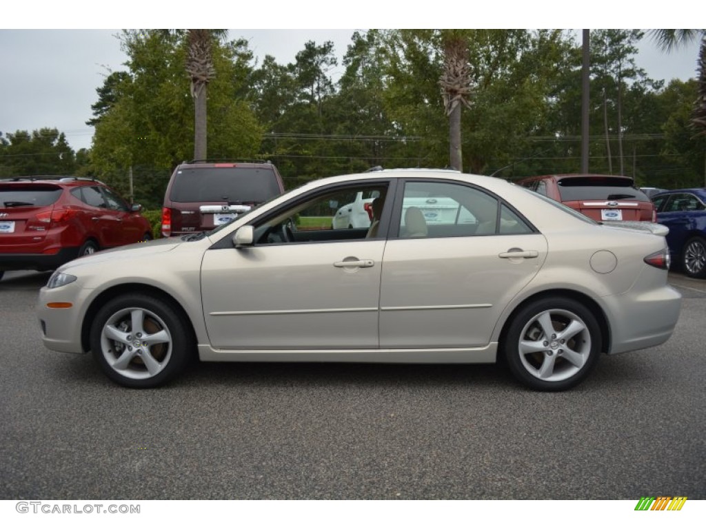 2007 MAZDA6 i Touring Sedan - Smokestone / Beige photo #6