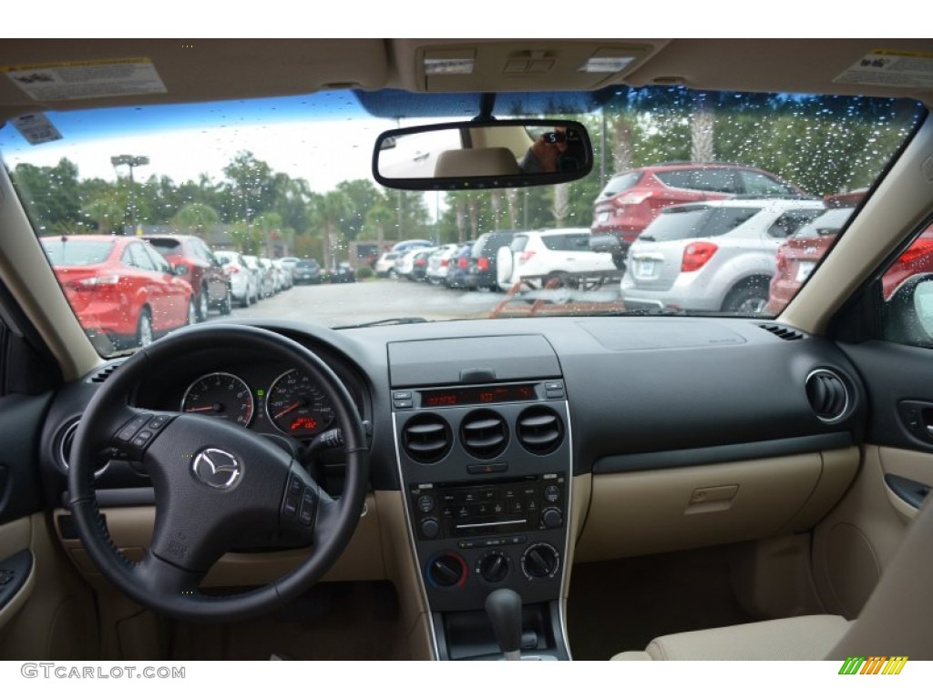 2007 MAZDA6 i Touring Sedan - Smokestone / Beige photo #12