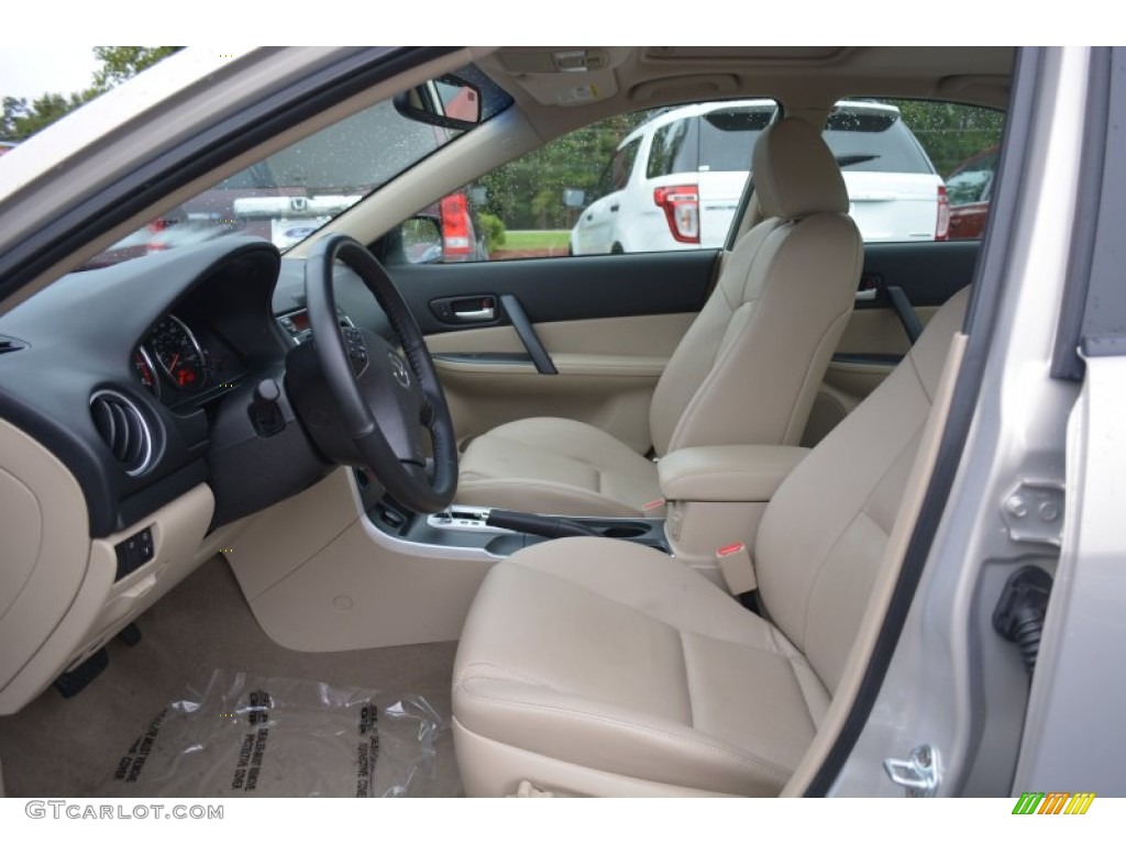 2007 MAZDA6 i Touring Sedan - Smokestone / Beige photo #16