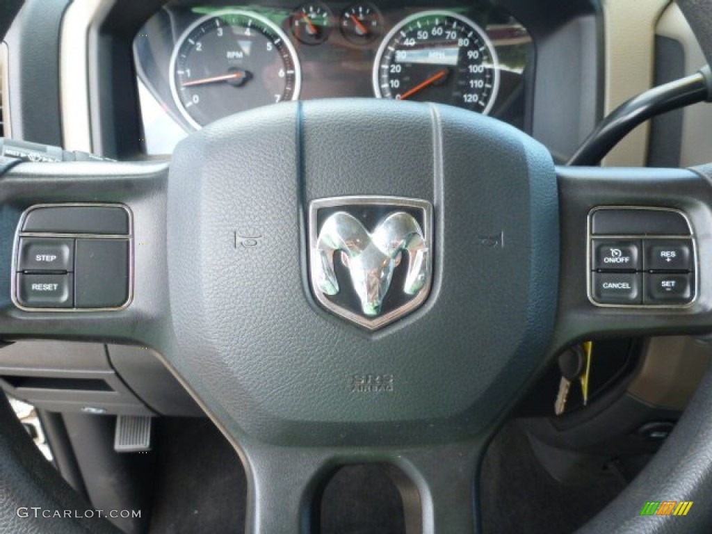 2012 Ram 1500 ST Crew Cab 4x4 - Bright White / Dark Slate Gray/Medium Graystone photo #15