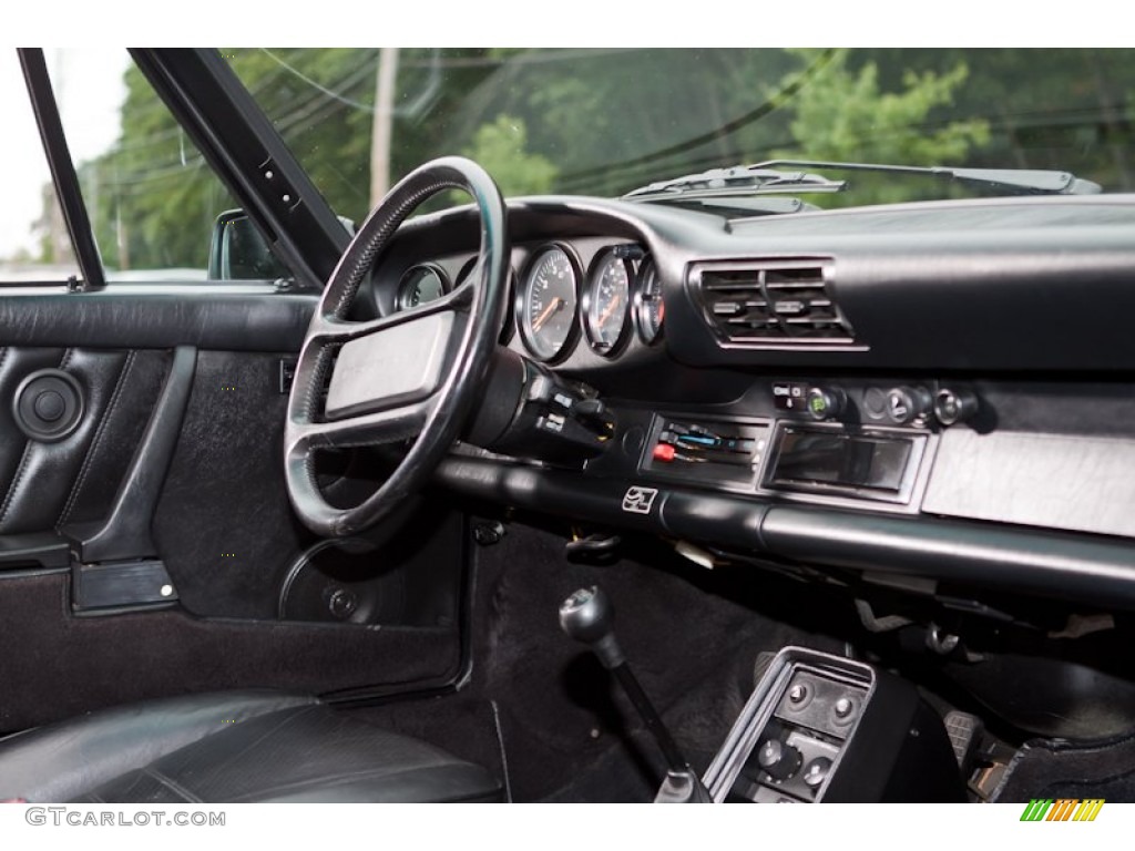1988 Porsche 911 Targa Black Dashboard Photo #97619851